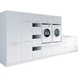 laundreezy Mehrzweckschrank-Set 445 x 200 x 68 cm Weiß