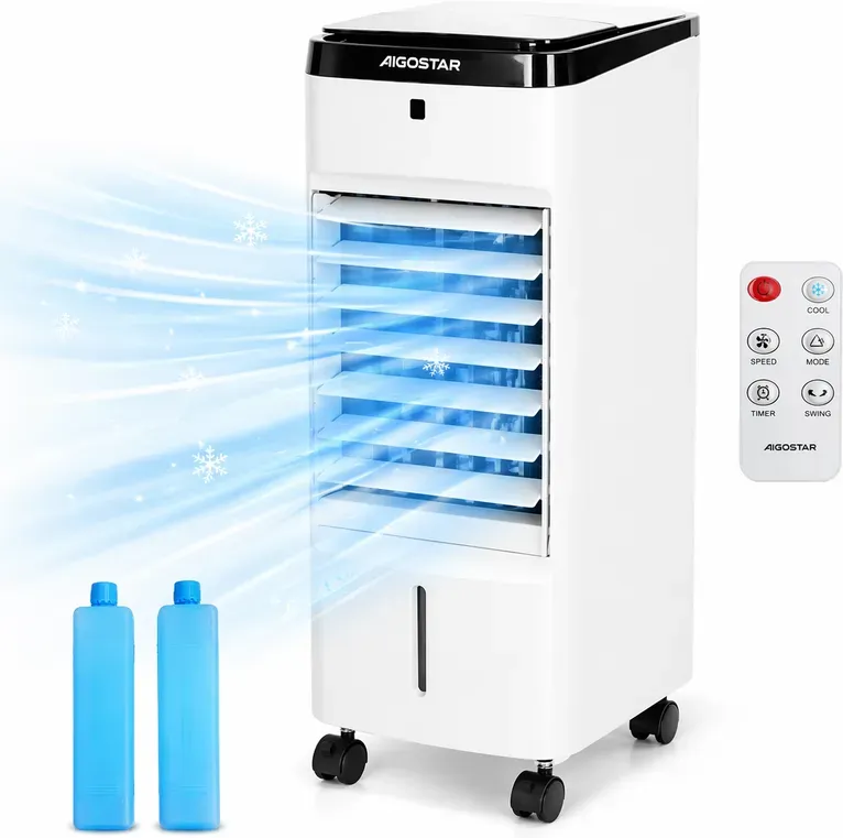 Luftkühler - 60 W - 3 Einstellungen - 3,5 L - 12 h - Touch-Schalter