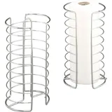 Zeller Present Küchenrollenhalter, (1-St), aus verchromtem Metall silberfarben