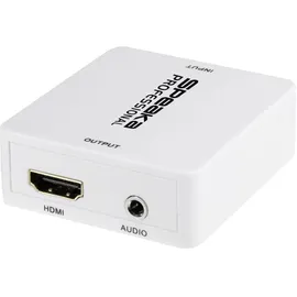 SpeaKa Professional Audio Extraktor HDMI - HDMI, Klinke, Cinch 1920 x 1080 Pixel Weiß