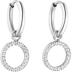 Purelei Creolen Closed Glow mit Zirkoniasteinen   Damen 