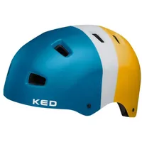 KED 17137601 Fahrradhelm blau gelb Gr. 57-62 cm -