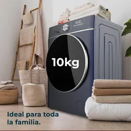 Cecotec Bolero DressCode 10800 Inverter Waschmaschine (10 kg, 1400 U/min, Ice Blue)