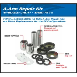 All Balls Kawasaki KVF650 / Brute Force / Prairie Lower Triangle Überholungssatz