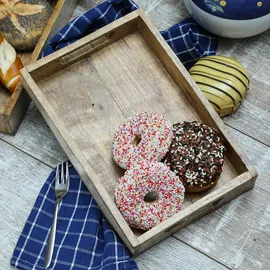 MARELIDA Tablett aus Mangoholz in braun - L: 30cm | Gr.: onesize