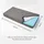 Homescapes Sitzauflage Velours 100 x 50 cm Grau