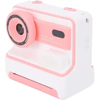 Tbest 48-Megapixel-Sofortbildkamera mit Dual-Kameras Vorne und Hinten, HD-Bildschirm, Thermodruck von Schwarzweißfotos für Mädchen und Jungen, Tragbar auf Reisen (PINK)