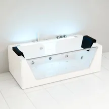 Tronitechnik Whirlpool Badewanne Kos 2 179Cm X 85Cm Heizung Hydromassage Bachlauf Und Farblichtherapie Sanitaeracryl