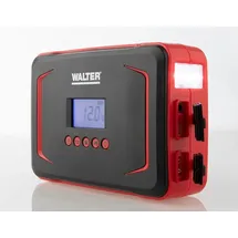 WALTER WERKZEUGE WALTER Li-Ion Motorrad Starthilfe mit Kompressor 12V Batterie Starthilfegerät