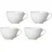 Ritzenhoff & Breker Cappuccinotasse 0,3 l Weiß 4 St.