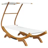 vidaXL Sonnenliege 100 x 190 x 134 cm Creme