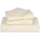 vidaXL Handtücher 2 Stk. Creme 100x200 cm 360 g/m2 100% Baumwolle