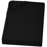 Carpe Sonno Spannbettlaken Biber 90 x 200 cm schwarz