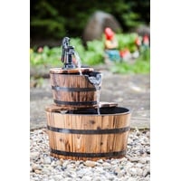 HEISSNER Wooden Barrel Set braun