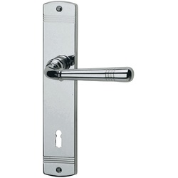 ALPERTEC Langschild-Garnitur »Sale«, Messing - silberfarben