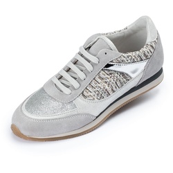 Damen Casual Sneaker Freizeitschuhe  - grau/silber