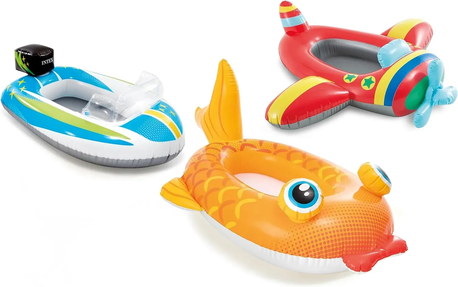 Intex Pool Cruiser aufblasbarer Babysitz - Goldfisch - Boot - Flugzeug - sortiert