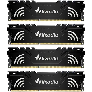 DDR3 Desktop Memory RAM 32GB Kit (4x8GB) 1866MHz CL13 U-DIMM Wlizedle PC Computer Arbeitsspeicher PC3-14900 240-Pin 1.5V Non-ECC Unbuffered 2Rx8 Upgrade Desktop Speicher Modul für Rechner, Schwarz