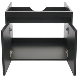 Mendler Waschbeckenunterschrank 2 Türen 48 x 59 x 45,5 cm Schwarz