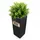 BigDean Blumentopf 26,5 x 26,5 x 50 cm Anthrazit