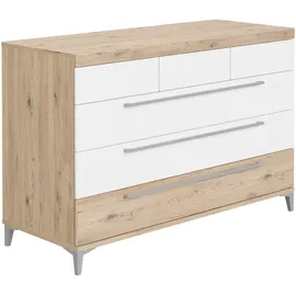 Paidi Kommode Remo 141,2 x 94,3 x 55,9 cm Weiß / Eiche