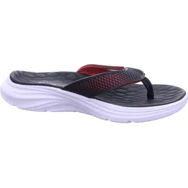 SKECHERS Vapor Foam sandal für Herren Sayto Sandale, Black KPU/Red Trim, 42 EU