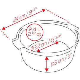 Peugeot Appolia Soufflé-Schale rund 22 cm