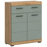 xonox.home Scout Standschrank 74 x 88 x 31 cm Salbei/Eiche Artisan