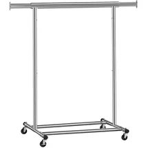 Songmics Kleiderständer Pataye 92x45x161,5 cm Silber