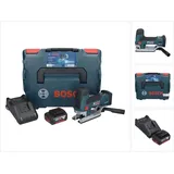 Bosch GST 18V-155 SC Professional Stichsäge 18 V + 1x Akku 5,0 Ah + Ladegerät + L-Boxx
