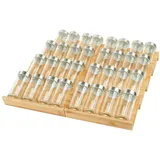Relaxdays Gewürzregal 8er Set 0 x 0 x 0 cm Braun