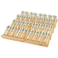 Relaxdays Gewürzregal 8er Set 0 x 0 x 0 cm Braun
