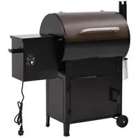 vidaXL Pelletgrill 104 cm mit Schornstein