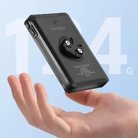 ROCKBROS JP008 Fahrradfrontleuchte mit Powerbank für unter den Tacho – Schwarz