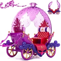 Puppen Kutsche Verschiedene Modelle frei wählbar mit Zaumzeug passend für Barbie Puppen - Steffi Love - LOL Surprise Spielzeug Puppe - Prinzessin Pfer..