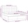 vidaXL Boxspringbett mit Matratze Hellgrau 160x200 cm Samt