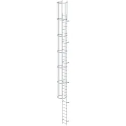 MUNK ortsfeste Steigleitern Aluminium, 9,52m SH