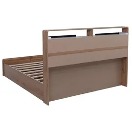 MCW Doppelbett P43 160 x 200 cm MDF Eiche Wotan-Optik weiß
