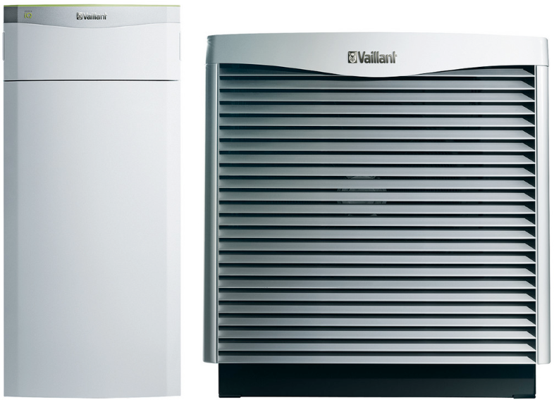 VAILLANT L/W-Wärmepumpe flexoTHERM exclusive VWF 57/4 + aroCollect | BAFA