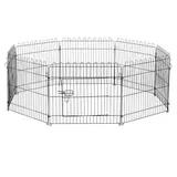 PawHut Welpenauslauf Freilaufgehege 71x61 cm Schwarz
