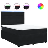 vidaXL Boxspringbett 140 x 200 cm Schwarz