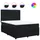 vidaXL Boxspringbett 140 x 200 cm Schwarz