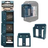 StealthMounts BM-MK18-BLU-6 Blaue Batteriehalter für Makita 18v (6er Set), Batterie Zubehör, Blau