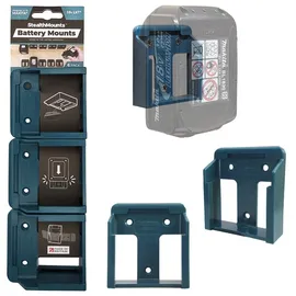 StealthMounts BM-MK18-BLU-6 Blaue Batteriehalter für Makita 18v (6er Set), Batterie Zubehör, Blau
