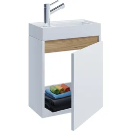 VCM 2 tlg. Hängeschrank Gäste-WC Waschbecken Softclose Cosila