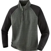 Terrax Workwear Sweattroyer Gr. L dunkelgrün/schwarz