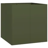 vidaXL Pflanzgefäß 80 x 80 x 80 cm Olivgrün