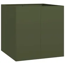 vidaXL Pflanzgefäß 80 x 80 x 80 cm Olivgrün