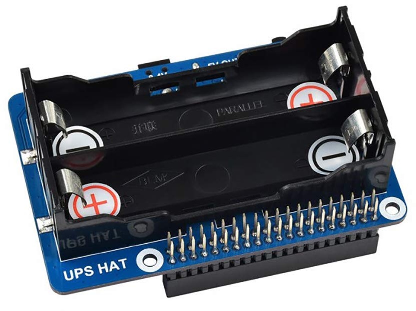UPS HAT for Raspberry Pi Series Boards Support 5V Uninterruptible Power Supply Charge and Power Output at The Same Time Real Time Monitoring