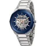 Maserati, Armbanduhr, Stile automatic, Blau, (Analoguhr, 45 mm)